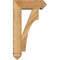 Ekena Millwork Westlake Arts and Crafts Rough Sawn Bracket w/ Offset Brace, Western Red Cedar, 6"W x 16"D x 28"H BKT0604X16X28WTL03RWR - alternate 3